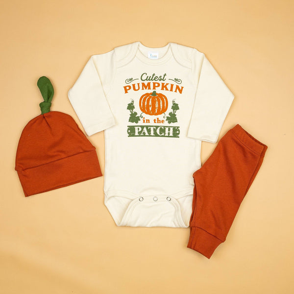 Cutest Pumpkin in the Patch Bundle | Baby Fall Outfit-3/6M