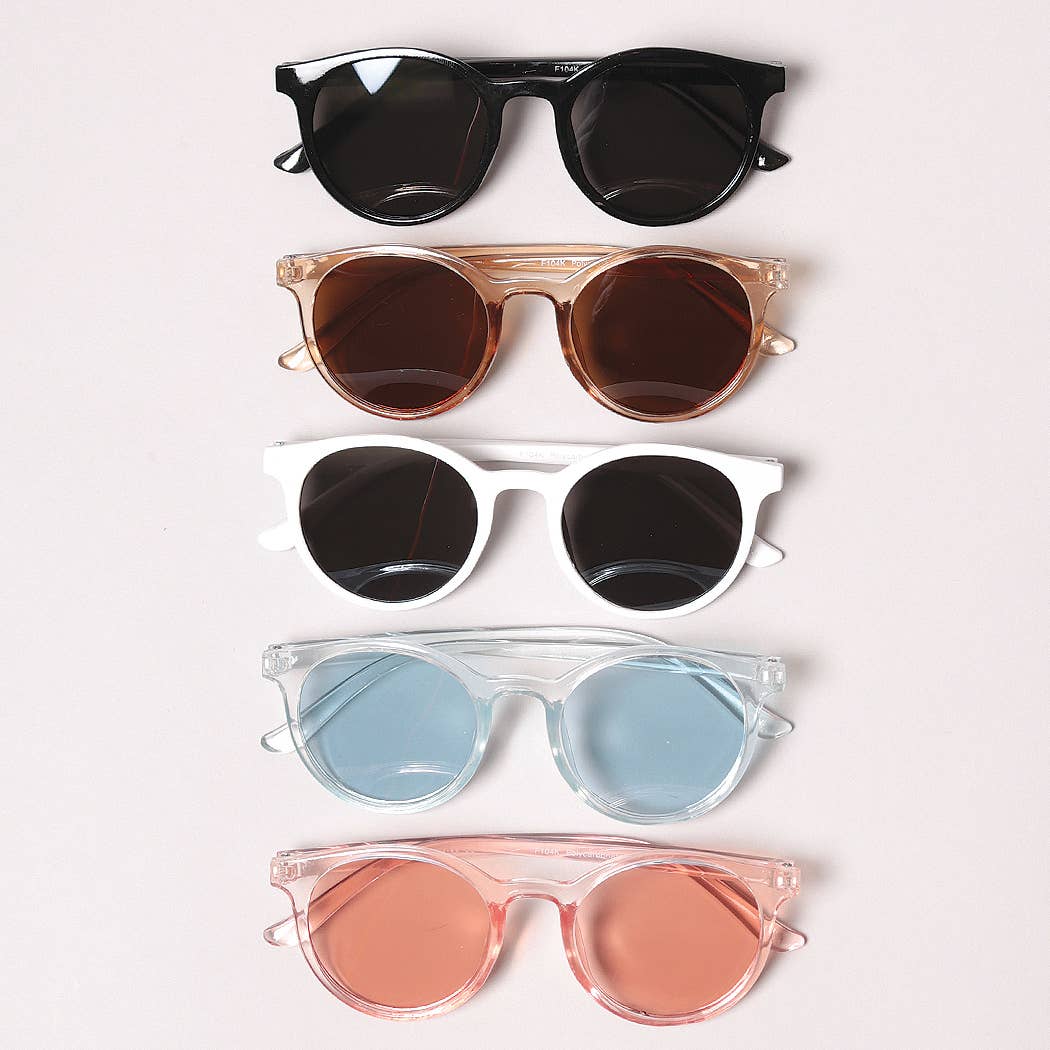 Kid's Round Bold Tinted Sunglasses