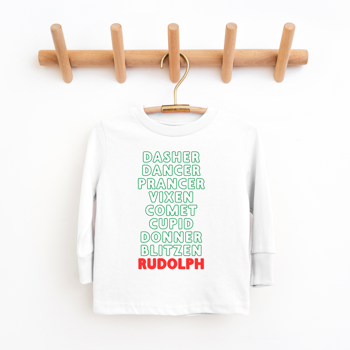 White Reindeer list Shirt