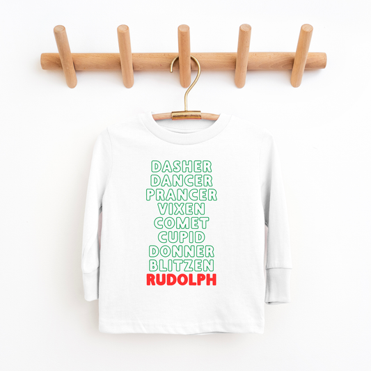 White Reindeer list Shirt