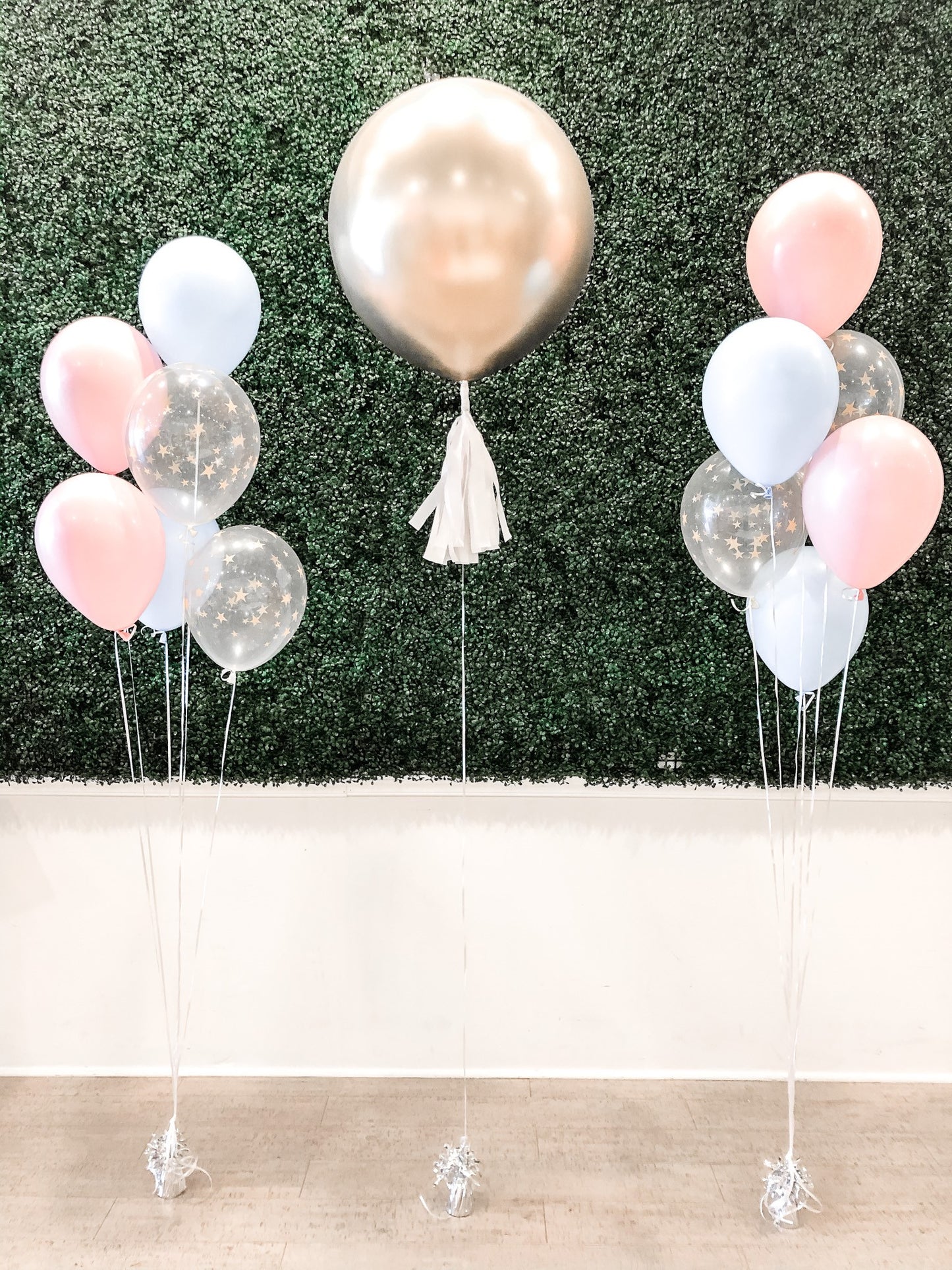 Helium Latex Balloon- 24" Gender Reveal Balloon with Confetti