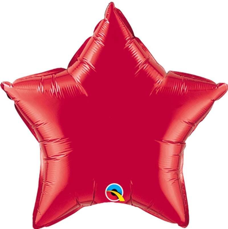 Helium Foil Balloon- 36" Ruby Red Star