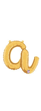Foil Balloon- 14" Gold Lower Case Letter Script