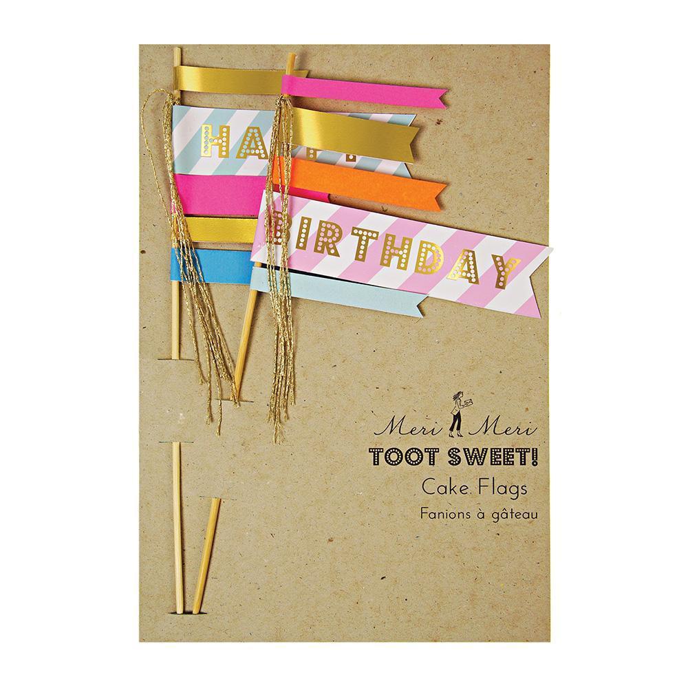 Toot Sweet Cake Flags