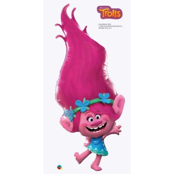 Helium Foil Balloon- 43" Trolls Princess Poppy